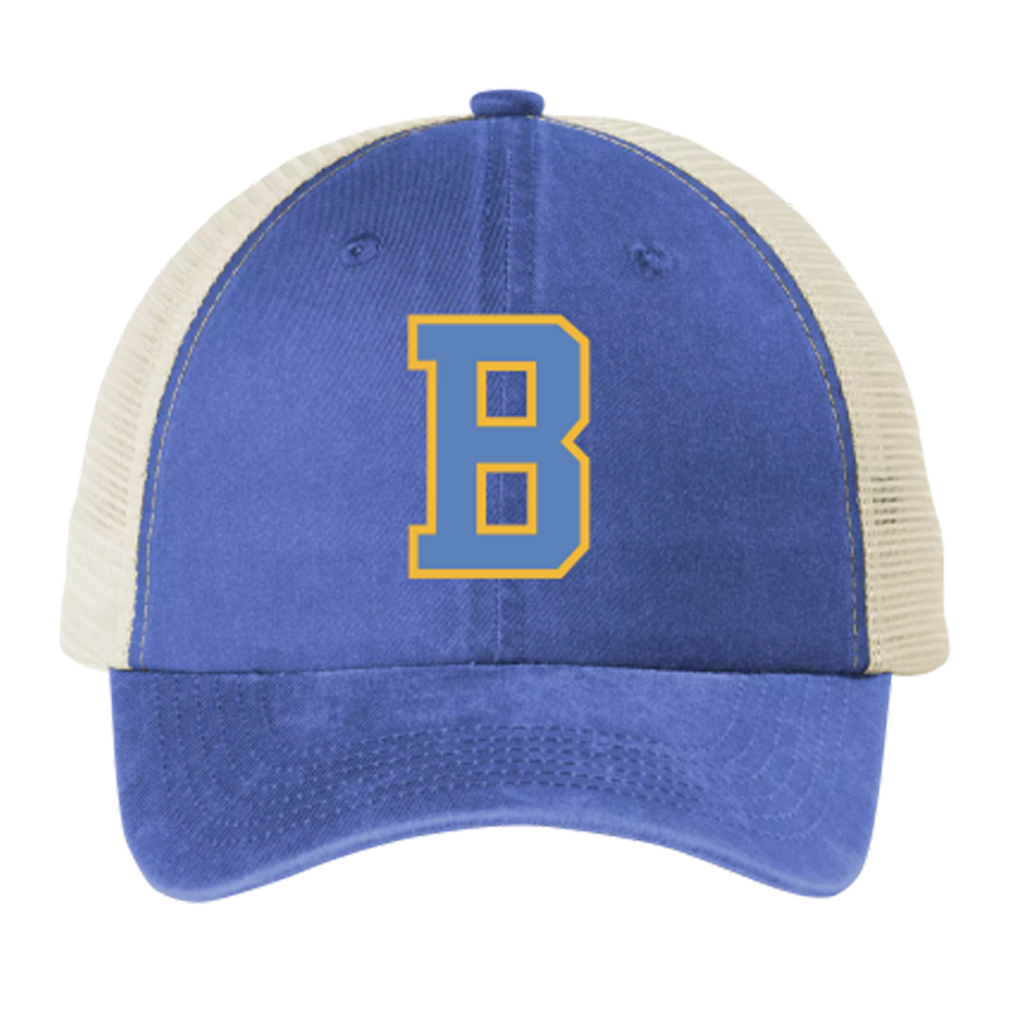 Varsity B Beach Wash Mesh Cap