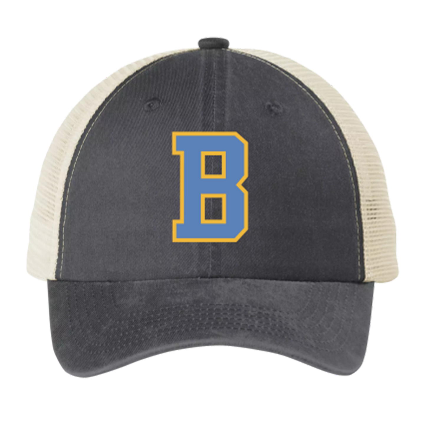 Varsity B Beach Wash® Mesh Back Cap